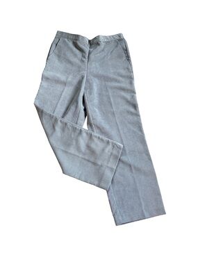 Alfred Dunner Light Gray Women's Straight-Leg Pants